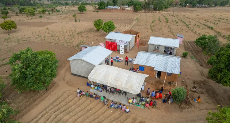 One of the houses constructed in Chiradzulu