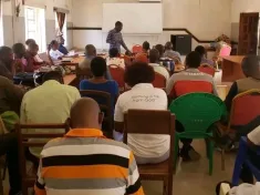 A meeting where Principal meteorologist in the department of Climate change and meteorological services, James Pagona, tipped Nkhatabay District Council members