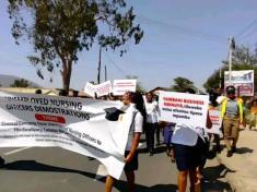Nursing Officers in Malawi took to the streets in October 2023 to demand government to employ them