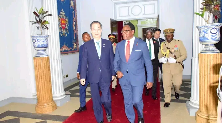 Prime Minister for South Korea, Han Duck-Soo, during a visit in Malawi