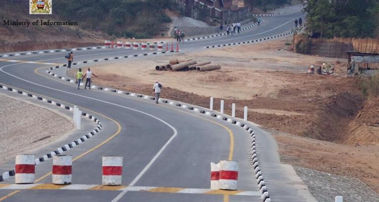 Newly constructed road in Blantyre