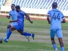 Part of the game between Silver Strikers and Mighty Wanderers on Monday 16 October