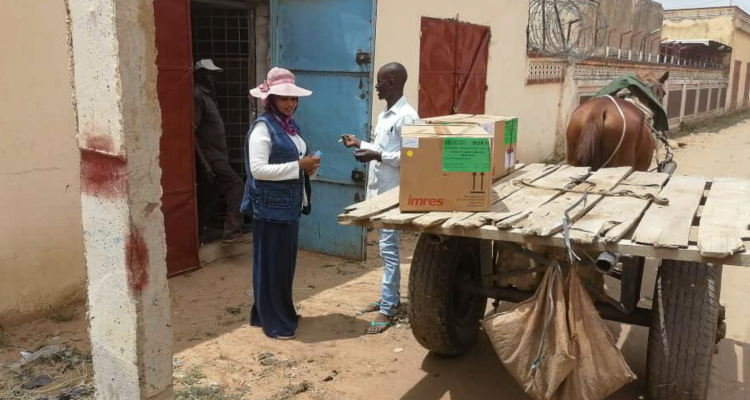 Medicine delivery in Sudan where conflict has affected thousands of people