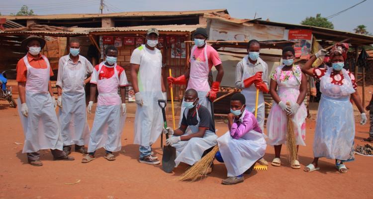 People in Chiradzulu have cleaned up Namadzi Market in the district