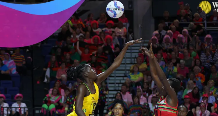 Part of the game between Malawi Queens and Jamaica