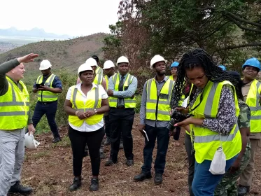 Minister of Mining toured Songwe hill in Phalombe in November 2023