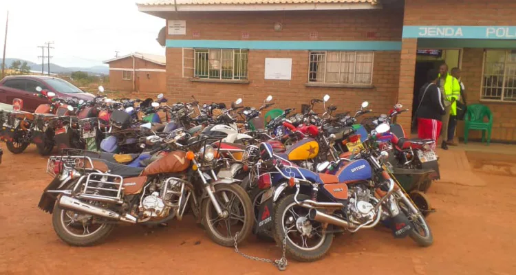 Motorcyles at Jenda Police Station