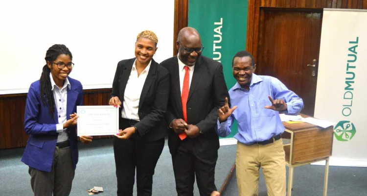 on Saturday October 28, 2023, over twenty frontline staff from all Old Mutual Malawi branches across the country, received certificates after completing a two-month training in sign language.