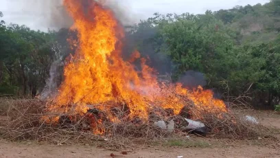 Malawi Police have burnt Chamba in Dowa