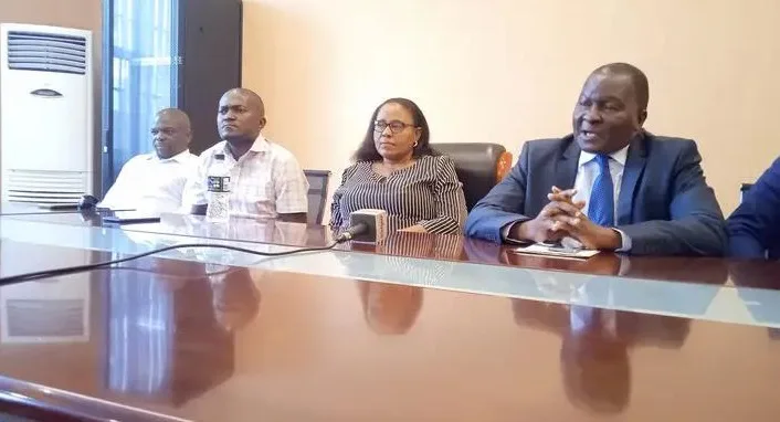 Secretary General of the Democratic Progressive Party (DPP) Grezelder Jefrrey speaking in Lilongwe on December 8