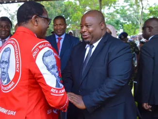 President Lazarus Chakwera and Leader of Opposition Kondwani nankhumwa