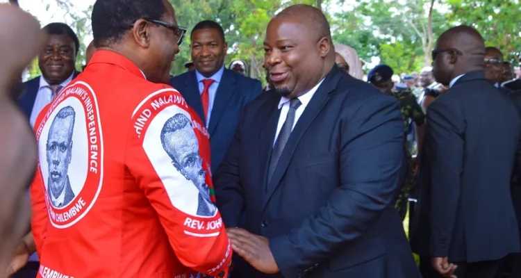 President Lazarus Chakwera and Leader of Opposition Kondwani nankhumwa