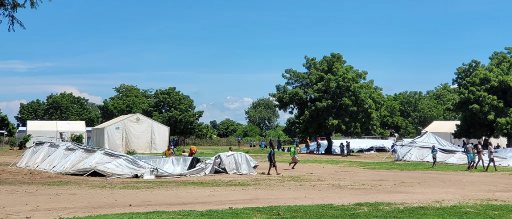 In close collaboration with the Ministry of Education, UNICEF Malawi has assisted Mpatsa Primary School in the restoration of tents which were blown off by rains.