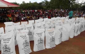 Maize flour which Malawi Government with support from WFP is giving to Malawians