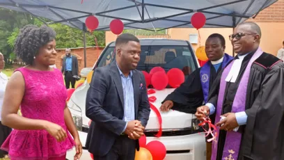 Akatswiri Holding Director donates vehicle to Zomba CCAP church