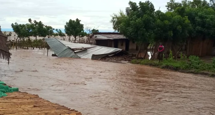 Floods in Nkhotakota in Malawi