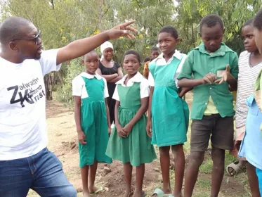 Zakwathu Ku Namitambo Trust distribute tree seedlings to three primary schools in Chiradzulu