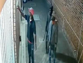 Armed robbers caught on camera
