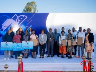 Beneficiaries Of Mo Excellence Program At Mzuni Posing For A Picture With Mzuni And Nbm Management 002- Malawi24