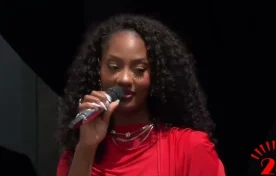 Tems performs at Obama Presidential Center opening