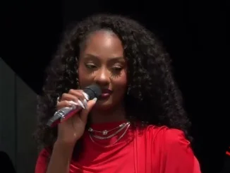 Tems performs at Obama Presidential Center opening