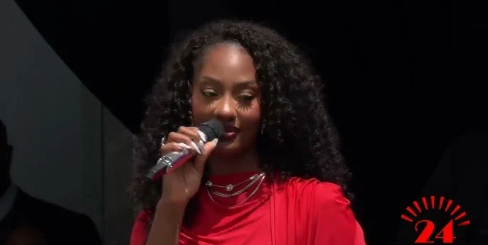 Tems performs at Obama Presidential Center opening