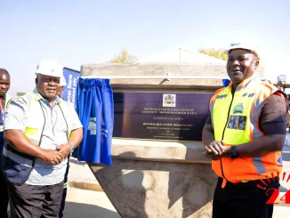 Mhango Left Officially Opening The Reconstruction Of The Golomoti Monkeybay Road Along Side Kabango 002- Malawi24