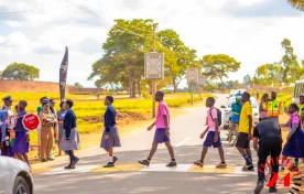 School Children Pass Through The Zebra Crossing- Malawi24