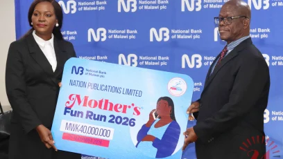 Mwazani Left Hands Over A Dummy Cheque To Ntonga 002- Malawi24