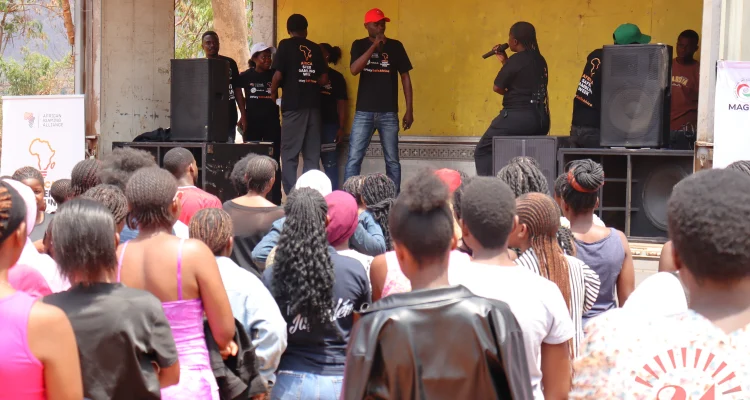 Wannatix Dramma Group Performing A Drama Highlighting Responsible Gambling 002- Malawi24