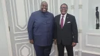 Wicknell Chivayo with Lazarus Chakwera
